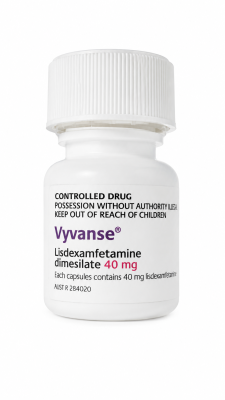 Buy Vyvanse bottle for ADHD treatment in the UK with a valid prescription.